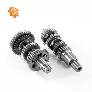 Ensembles d'arbres à engrenages hélicoïdaux pour <span class=keywords><strong>moto</strong></span> CG125, composants cylindriques en acier, gauche, précision 6-12, chromés - Product Image 2