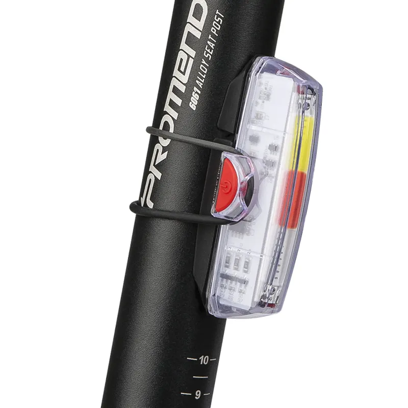 PromendUSB充電式自転車サドルライトMTBロードバイク格安価格バイクリアアラームライトUSB充電バイクリア警告灯