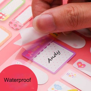 Etiket-etiqueta barata de fábrica con logotipo de marca, etykieta impresa con marca propia, pegatina de marca de color, Impresión de etiquetas de <span class=keywords><strong>dibujos</strong></span> animados escolares para niños - Product Image 2