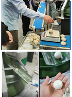 Une boulangerie entièrement automatique bun ball making maker roulant boleadora diviseur rond pain pizza arrondi conique machine à arrondir la pâte