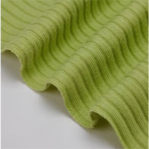 Tela de punto acanalado de spandex en oferta, diseño tubular personalizado para cuello de vestido, confección de prendas de vestir - Product Image 5