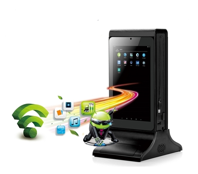 Table Stand Wifi Small Screen Android Digital Video Advertising Panel AD Display CMS Remotely Manage Display Content