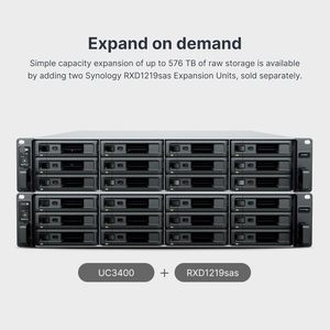 Pour contrôleur double actif 2U 12 baies <span class=keywords><strong>SAS</strong></span> SAN UC3400 (sans disque) avec prise en charge USB - Product Image 6