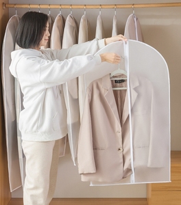 Sacs à <span class=keywords><strong>vêtements</strong></span> étanches transparents et étanches à la poussière longs avec <span class=keywords><strong>housse</strong></span> <span class=keywords><strong>de</strong></span> <span class=keywords><strong>protection</strong></span> <span class=keywords><strong>pour</strong></span> <span class=keywords><strong>vêtements</strong></span> à fermeture éclair - Product Image 3