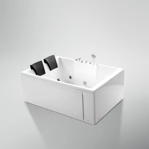 American Standard 2 Person Whirlpool Massage Rectangle Small Deep Soaking Shower Jets Bathtub