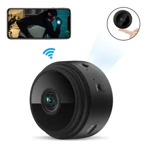 Hisilicone câmera p2p de vigilância a9 1080p, wi-fi, pequena, sem fio, visão noturna, mini filmadora