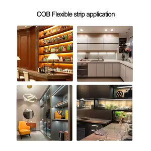 Bande LED COB flexible 12V 24V à prix d'usine, durable et intelligente, en promotion pour les fabricants - Product Image 4