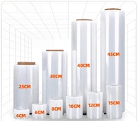 Films d'emballage extensibles en LDPE pour palettes, films d'emballage en PE, film extensible pour palettes en rouleau jumbo pour l'industrie