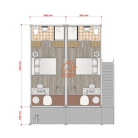Maison préfabriquée en conteneur à double couche 4 en 1 bon marché d'usine chinoise, maison préfabriquée en conteneur à montage rapide