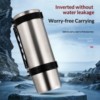 Bouteille d'eau sport isotherme en acier inoxydable grande capacité, nouvelle, avec isolation sous vide, pour les voyages et la randonnée en extérieur, maintien au chaud pendant 24 heures