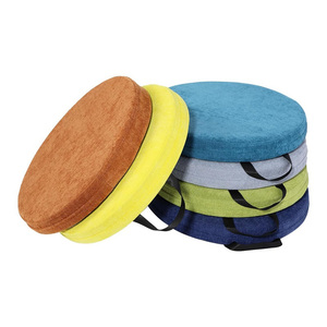 Pour <span class=keywords><strong>Amazon</strong></span> Pure Color Linen <span class=keywords><strong>coussin</strong></span> à main <span class=keywords><strong>rond</strong></span> confortable maison enfant chaise et <span class=keywords><strong>coussin</strong></span> de siège avec poignée de ceinture oreillers lombaires - Product Image 2
