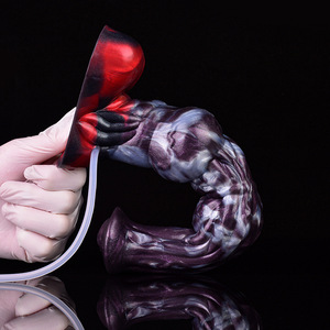 Produit phare : Godemiché en silicone en forme de cheval avec fonction de pulvérisation d'eau, Godemiché animal pour femme, Masturbateur, Articles pour adultes - Product Image 4