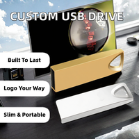 Échantillon gratuit pas cher, clé USB 2.0 en métal de 4 Go, mémoire flash, clé USB, logo personnalisé, marque OEM