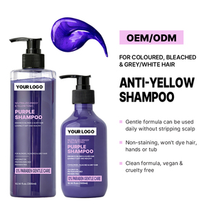 Champú Protector del Color Morado Sin Parabenos, Champú Tonalizante Violeta Nutritivo <span class=keywords><strong>para</strong></span> <span class=keywords><strong>Cabello</strong></span> <span class=keywords><strong>Rubio</strong></span> Decolorado - Product Image 5