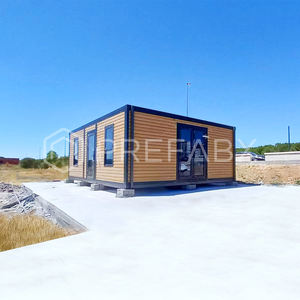 Casa Container Modulare Espandibile PTH - Telaio in Acciaio Colore Legno <span class=keywords><strong>Classico</strong></span>, Resistente al Fuoco per Uso Esterno, Facile da Costruire - Product Image 1