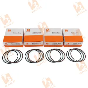 Kuforklift Forklift traktör için V2203 4D87 D1703 Piston segmanı seti dizel parçaları 17331-21050 1C030-32585 Piston halkaları 87mm