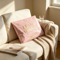 Sacs d'expédition en polyéthylène imprimés avec logo personnalisé rose, enveloppes d'expédition en plastique, sacs de messagerie Polymailer avec votre propre logo