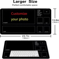Alas Main TCG Kustom 24"X14" Alas Main Personalisasi Alas Permainan Papan Kustom Dengan Zona Aksesoris Meja MTG Permainan Kartu Koleksi