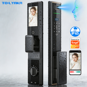 Serratura Intelligente Biometrica Impermeabile con Riconoscimento Facciale 3D, Wi-Fi Tuya, Impronta Digitale e Telecamera - Product Image 1