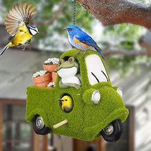 Kuş yuvası askı süsleri açık kuş kafesi bahçe kuş evi asılı kuş evi - Product Image 5