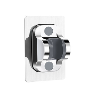 No-drill <b>shower</b> head bracket, adjustable <b>shower</b> head holder, bathroom <b>shower</b> head <b>accessory</b>, rain <b>shower</b> fixed wall base - Product Image 2