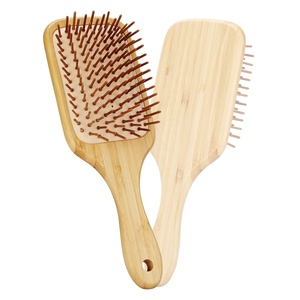 Large Size <strong>Bamboo</strong> Paddle <strong>Hairbrush</strong> With <strong>Bamboo</strong> Bristle for Stimulate Scalp and Blood Flow <strong>Bamboo</strong> Hair Brush - Product Image 4