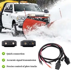 สายไฟแบตเตอรี่ด้านข้างรถไถหิมะ 63411 ชุดสายไฟสำหรับ Western Fisher 2 ขา 3 ปลั๊ก ชุดสายไฟโมดูลแยกสัญญาณ - Product Image 2