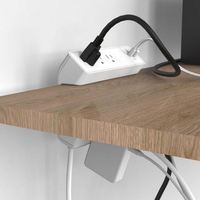 Nouveau protecteur de surtension Protection contre les surcharges Prise de courant montable amovible sous le bureau 6 prises avec charge rapide PD 20 W