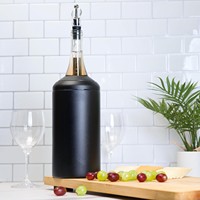 Ensemble seau isotherme portable personnalisé en acier inoxydable pour bouteille de vin, double paroi isolée, pliable, capacité 750 ml pour les États-Unis
