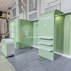 Stand Fieristico Premium Personalizzato con Sala Deposito, Stand Espositivo Modulare in Legno Riutilizzabile di Alta Qualità per Fiera del Fitness <span class=keywords><strong>FIBO</strong></span> - Product Image 4
