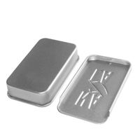 Boîtes en métal personnalisées de haute qualité Emballage de menthe Petite boîte en fer blanc coulissante rectangulaire pour bonbons