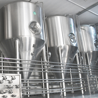 Réservoir de fermentation de bière conique à pression en acier inoxydable de 4000l