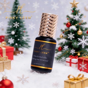 Colle pour extensions de cils Pinky Leem, marque privée personnalisée, sans fumée, colle pour cils en gros, forte tenue, colle pour cils 0,5 seconde - Product Image 1