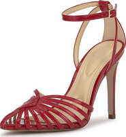 Sandales à talons confortables pour femmes, à bout pointu et bride cheville, design moderne et sexy, idéales pour les soirées, de haute qualité
