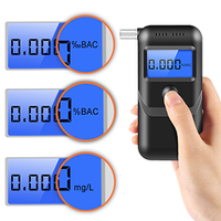 Analyseur d'haleine numérique à semi-conducteurs, testeur de concentration d'alcool haute précision, outil de test quotidien léger et portable