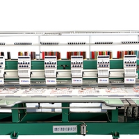 Máquina de Bordar Computarizada de 15 Cabezas y 15 Agujas, Equipo de Bordado Industrial Multicabezal para Fábrica Textil