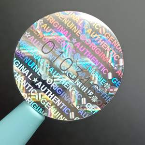 Adesivo ologramma 3D stampa personalizzata etichette ologramma argento/oro Laser vinile fustellato adesivo olografico - Product Image 3