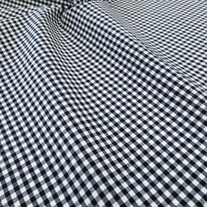 <span class=keywords><strong>Tissu</strong></span> teint en fil à carreaux élastique <span class=keywords><strong>noir</strong></span> <span class=keywords><strong>blanc</strong></span> pour vêtements pour enfants bagages chaussures chapeaux manteaux jupes pantalon à carreaux extensible - Product Image 6