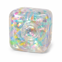 Jouet anti-stress scintillant pour les fêtes, cube souple à rebondir, idéal pour les cadeaux de Noël et les cadeaux de bureau pour adultes
