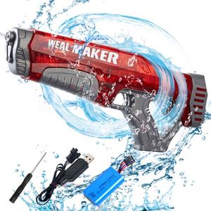 Pistola de Agua Eléctrica, Pistola de Agua de Juguete con Silenciador, Modelo Soft Bb Super Soaker - Product Image 4