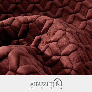 AIBUZHIJIA <span class=keywords><strong>Federa</strong></span> Trapuntata in Velluto <span class=keywords><strong>Rosso</strong></span> Vino, Copricuscino Decorativo 2022, Nuovo Design di Federe per Cuscini - Product Image 5