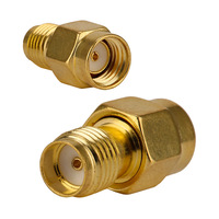 Conector RF de Cobre, Tipo SMA-JK, con Dos Orificios, Conversión de Rosca Externa SMA a Rosca Interna