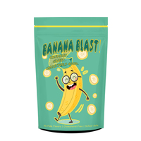 Sachet Doypack Refermable en Plastique pour Chips de Banane Plantain, Emballage pour Snacks de Fruits