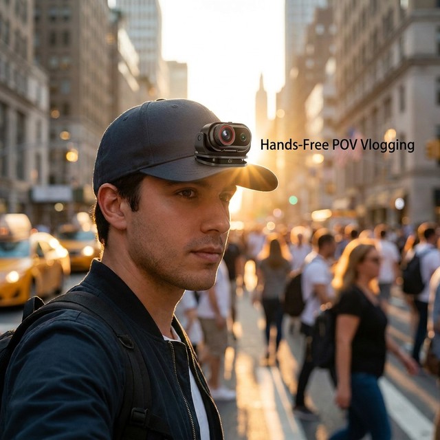 Thumb Sized 1080p MicroSD Vlog Cam Lossless First-person Waterproof 10x-20x Optical Zoom 170 Wide Angle Cycling Professional