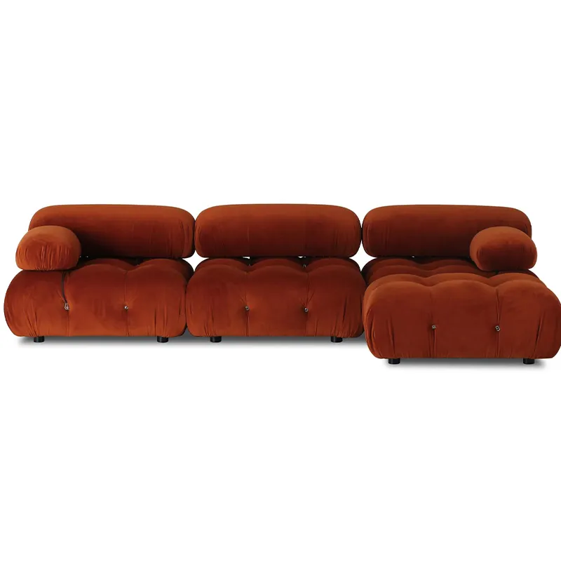 Mobili di fabbrica ricchi mobili di lusso italiano soggiorno divano componibile moderno divano minimalista