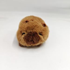 Porte-clés en peluche Capybara avec perles, super doux, jouet d'anime pour enfants et adultes, cadeaux d'anniversaire, commande en gros usine - Product Image 1