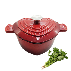 Color rojo en forma <span class=keywords><strong>de</strong></span> corazón <span class=keywords><strong>de</strong></span> esmalte olla <span class=keywords><strong>de</strong></span> <span class=keywords><strong>hierro</strong></span> <span class=keywords><strong>fundido</strong></span> <span class=keywords><strong>de</strong></span> utensilios <span class=keywords><strong>de</strong></span> cocina calentador <span class=keywords><strong>de</strong></span> comida <span class=keywords><strong>de</strong></span> cacerola con tapa - Product Image 5