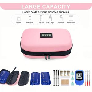 Custom Polyester Carry Cooler Bag PU Insulation Protective Outdoor Travel Organizer Ice Brick Storage Insulin Pen Diabetics Pack - Product Image 5