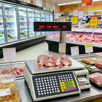 Báscula Etiquetadora Digital con Impresora, 30 kg, Precio de Fábrica al por Mayor, Producción OEM ODM