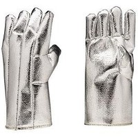 Combinaisons de protection haute température en fibre de verre rayonne aluminisée, enduites de revêtement réfléchissant la chaleur, imperméables et ignifuges, en tissu résistant au feu